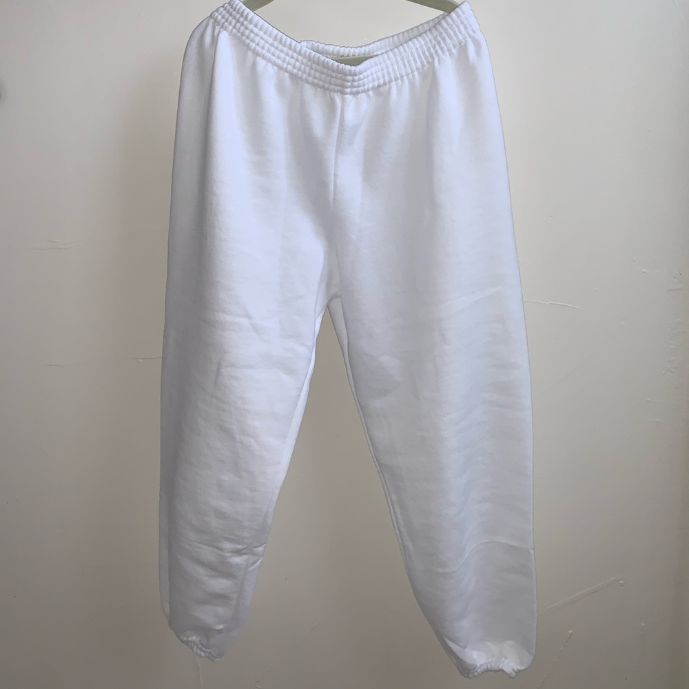 Plain White Sweatpants